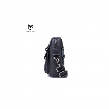 Geanta barbati, James GB7587, Piele Naturala, Negru, 20x16x8 cm [8]