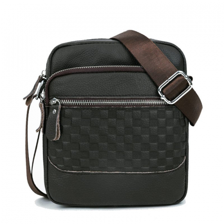 Geanta barbati, Miles GB4757, Piele Naturala, Maro, 21x20x7.5 cm [8]