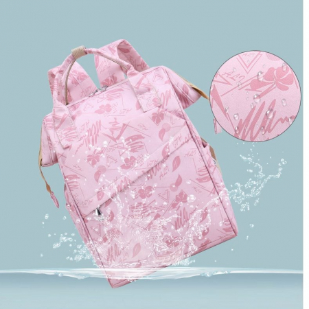 Geanta Bebe Avamsi LL-9002-1 tip rucsac scutece, Straight, incapatoare, impermeabila, versatila, ergonomica si sigura pentru mama, tata si copil [4]