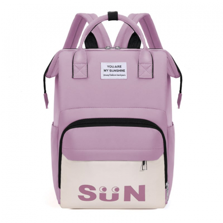 COPII - Geanta Bebe Lena MB38 tip rucsac scutece, Straight, incapatoare, impermeabila, versatila, ergonomica si sigura pentru mama, tata si copil, 38x26x18 cm