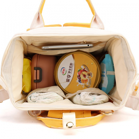 Geanta Bebe Luna LL-618 tip rucsac scutece, Straight, incapatoare, impermeabila, versatila, ergonomica si sigura pentru mama, tata si copil, 38x26x16 cm [2]