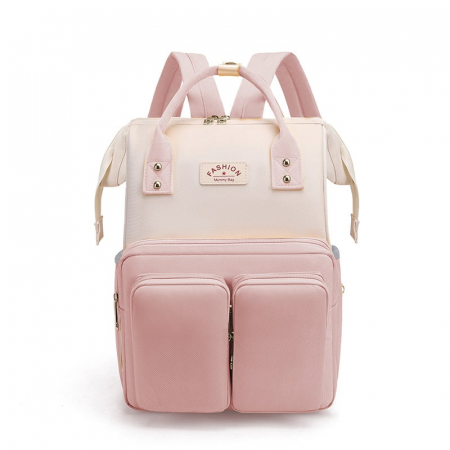 COPII - Geanta Bebe Luna LL-618 tip rucsac scutece, Straight, incapatoare, impermeabila, versatila, ergonomica si sigura pentru mama, tata si copil, 38x26x16 cm