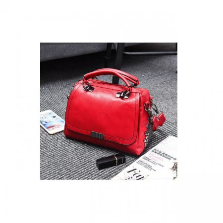 Geanta dama AVAMSI, BS-8655, bareta pentru umar, Rosu, 25x14x19 cm [2]