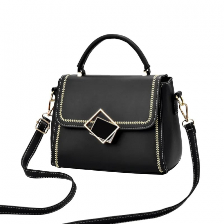 Geanta dama AVAMSI, DP-HX-1, bareta pentru umar, Negru, 22.5x17x11 cm GENTI DAMĂ - Geanta dama AVAMSI, DP-HX-1, bareta pentru umar, Negru, 22.5x17x11 cm