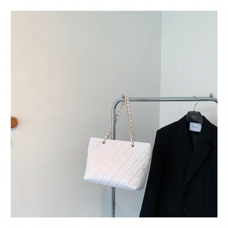 Geanta dama AVAMSI, HZD-ZZ1871, bareta pentru umar, Alb, 39x28x13cm [5]