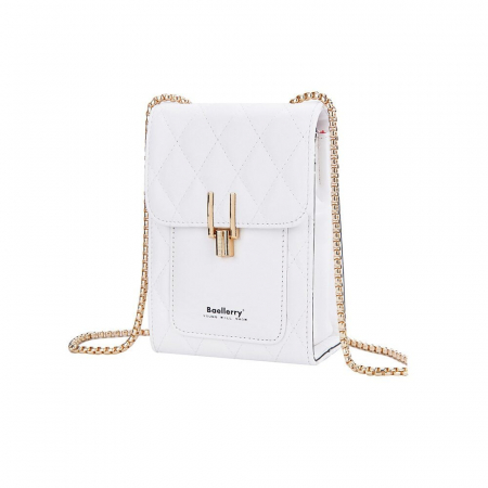 Geanta Dama, Baellerry, ZX-3247, Alb, 20x13x8 cm GENTI DAMĂ - Geanta Dama, Baellerry, ZX-3247, Alb, 20x13x8 cm