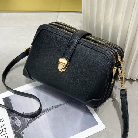 Geanta dama Livia, GD7769, Negru, 21x15x9 cm GENTI DAMĂ - Geanta dama Livia, GD7769, Negru, 21x15x9 cm