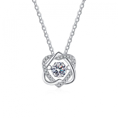 Lantisor cu pandativ din argint  925, LD746, Perla dragostei, placat cu rodiu FEMEI - Lantisor cu pandativ din argint  925, LD746, Perla dragostei, placat cu rodiu