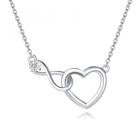 Lantisor cu pandativ din argint  925, LD752, Infinitul iubirii, placat cu rodiu FEMEI - Lantisor cu pandativ din argint  925, LD752, Infinitul iubirii, placat cu rodiu