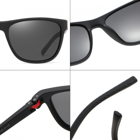 Ochelari de soare barbati Ethan, XFT-C1737, Wayfarer, Polarizati, Negru [6]