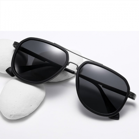 Ochelari de soare unisex AVAMSI XFT-C1770 Aviator, Polarizati, Negru [5]