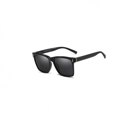 BĂRBAȚI - Ochelari de soare unisex Polarizati, Protectie UV, Mathias 1946 Wayfarer, Negru