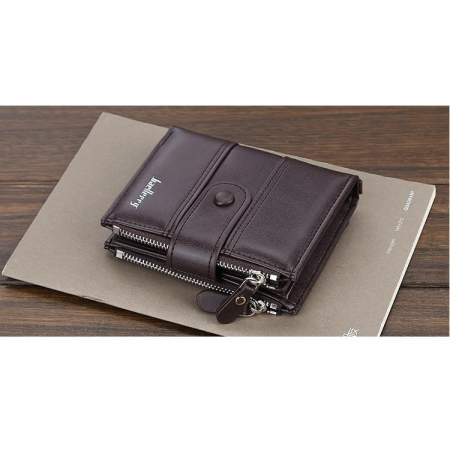 Portofel Barbati, Baellerry, ZX-D3215, Negru, 12x10x2 cm [1]