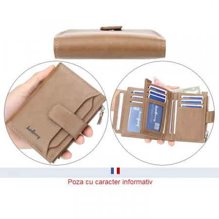Portofel Barbati, Baellerry, ZX-D3218, Negru, 13x9.5x3 cm [11]