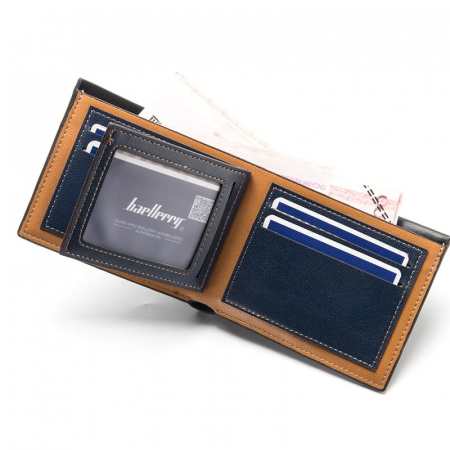 Portofel Barbati, Baellerry, ZX-DR009, Maro, 12x9x1.3 cm [1]