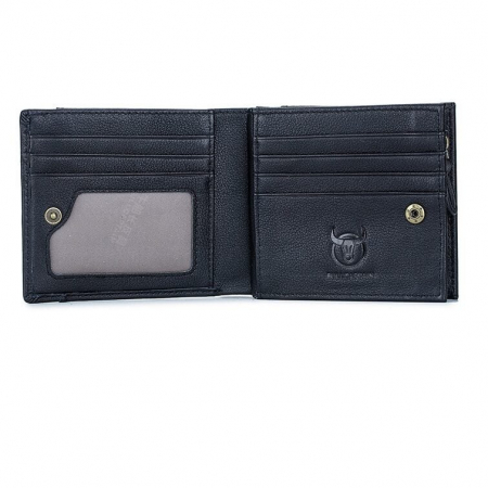 Portofel Barbati, Bullcaptain, BC-038-H, Negru, 11x10x3 cm Piele naturala [3]
