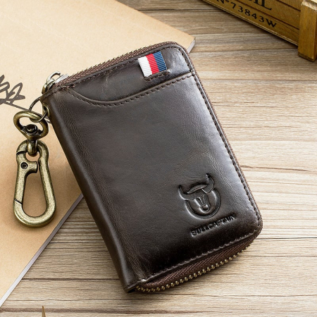 Portofel Barbati, Bullcaptain, BC-474, 11x10x2.5 cm Piele naturala [2]