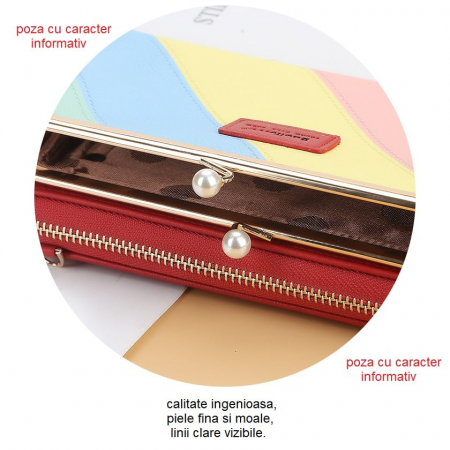 Portofel Dama, Baellerry, ZX-N8586, multicolor-Negru, 20x11x5 cm [1]