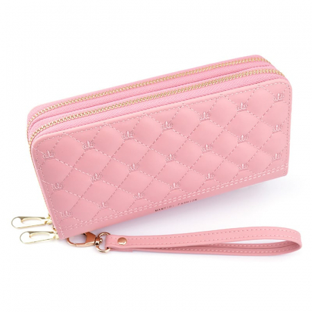 Portofel Dama, Manydi Fashion, 1696, Roz, 19.5x9.5x4 cm [4]