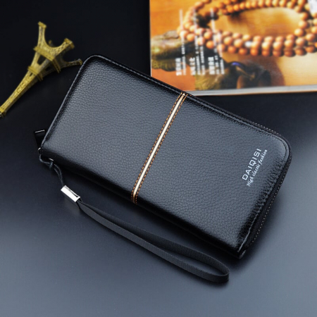Portofel Unisex, Dama, Barbati, DAIQISI, TQ-A5014, Negru, 20x10x2.8 cm [1]