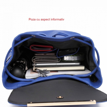 Rucsac dama, AVAMSI, BS-8853, Rosu, 30x24x16 cm [3]