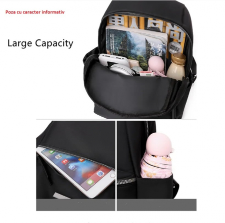 Rucsac dama AVAMSI XL-9929, Rosu ,34X26X12 cm [2]