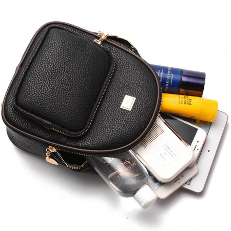 Rucsac dama Bolivia, 5412, Negru, 18x9x23 cm [2]