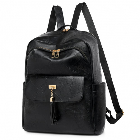 Rucsac dama, Didi, RD782, Negru, 37x30x15 cm RUCSACURI DAMĂ - Rucsac dama, Didi, RD782, Negru, 37x30x15 cm