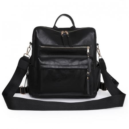 Rucsac dama, Gabriela, RD729, Negru,  32x31x14 cm RUCSACURI DAMĂ - Rucsac dama, Gabriela, RD729, Negru,  32x31x14 cm