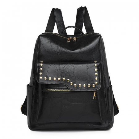 Rucsac dama, Isadora, 5016, Negru, 34x30x14 cm RUCSACURI DAMĂ - Rucsac dama, Isadora, 5016, Negru, 34x30x14 cm
