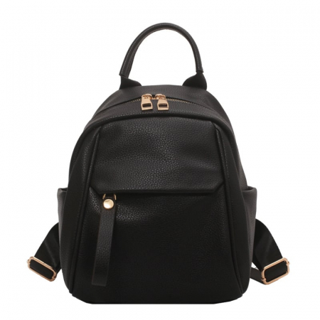 Rucsac dama, Kira 7263, Negru 28x22x12cm RUCSACURI DAMĂ - Rucsac dama, Kira 7263, Negru 28x22x12cm