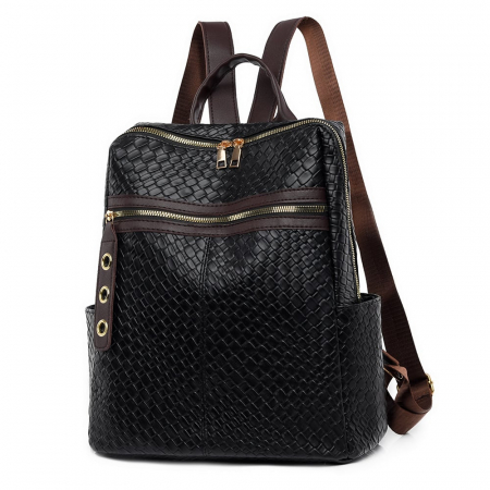 Rucsac dama, Sia, RD774, Negru, 33x30x15 cm RUCSACURI DAMĂ - Rucsac dama, Sia, RD774, Negru, 33x30x15 cm