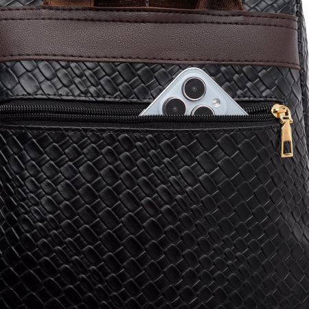 Rucsac dama, Sia, RD774, Negru, 33x30x15 cm [17]