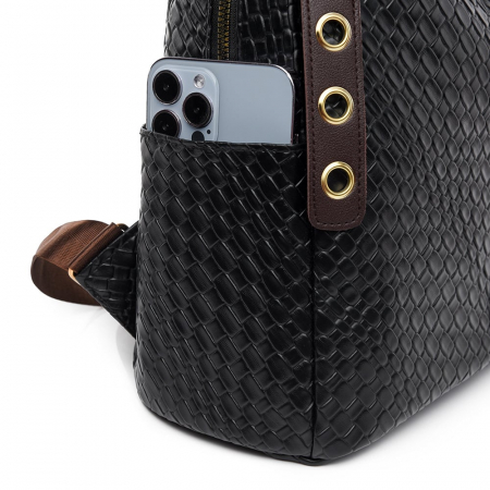 Rucsac dama, Sia, RD774, Negru, 33x30x15 cm [16]