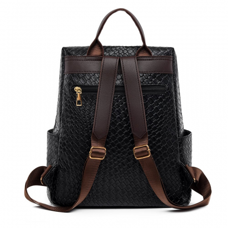 Rucsac dama, Sia, RD774, Negru, 33x30x15 cm [5]