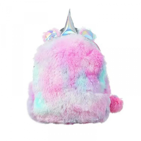 COPII - Rucsac mic pentru copii, elevi, AVAMSI, AYM-MRSB cu puf, Roz, 29X24X9 cm