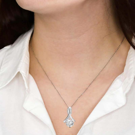 Cadou Pentru Absolvire Fiică LD742Y- Colier cu Pandantiv Talisman de lumina din Argint 925 placat cu rodiu, Cutie Elegantă și Mesaj [7]