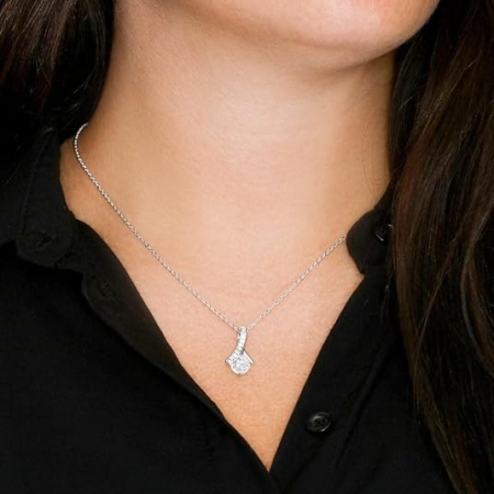 Cadou Pentru Absolvire Fiică LD742Y- Colier cu Pandantiv Talisman de lumina din Argint 925 placat cu rodiu, Cutie Elegantă și Mesaj [5]