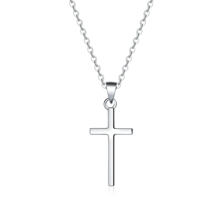 Cadou Fiu Pentru Absolvire LD750L-  Colier cu Pandantiv cruce din argint 925, Pacea sufletului, placat cu rodiu, Cutie Elegantă și Mesaj [3]