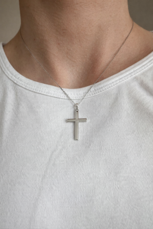 Cadou Fiu Pentru Absolvire LD750M-  Colier cu Pandantiv cruce din argint 925, Pacea sufletului, placat cu rodiu, Cutie Elegantă și Mesaj [5]