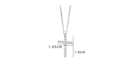 Set Cadou Iubita – Colier cu Pandativ cruce din Argint 925 placat cu rodiu, Divine Cross, Cutie Elegantă și Felicitare Personalizată [4]