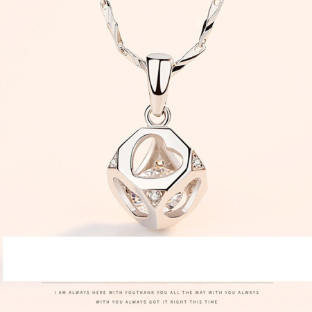 Set Cadou pentru Prietenă– Colier cu Pandativ Cubul infinitului din Argint 925 placat cu rodiu, Cutie Elegantă și Felicitare Personalizată [3]