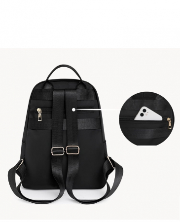 Set Rucsac si Borseta dama Panama, 5414, Negru, 33x13x25 cm [7]