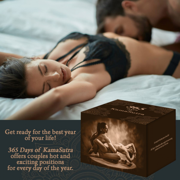 365 Days of Kamasutra, joc erotic pentru cupluri si adulti cu pozitii si cartonase grafice, limba engleza [6]
