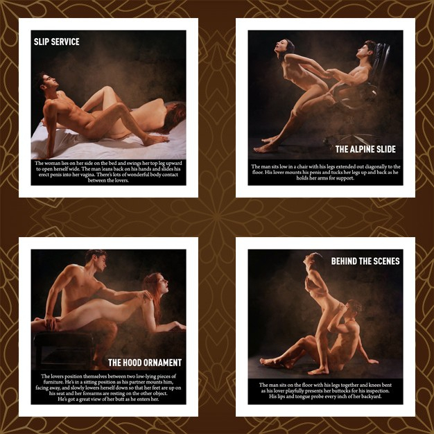 365 Days of Kamasutra, joc erotic pentru cupluri si adulti cu pozitii si cartonase grafice, limba engleza [5]