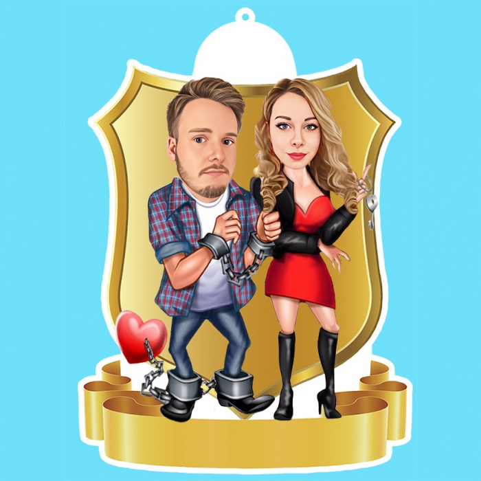 Agatatoare personalizata pentru masina - Cuplu [1]