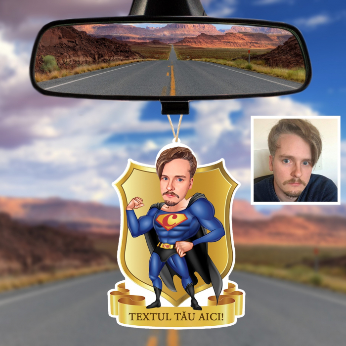 Agatatoare personalizata pentru masina - Superman [2]