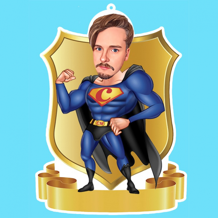Agatatoare personalizata pentru masina - Superman [1]