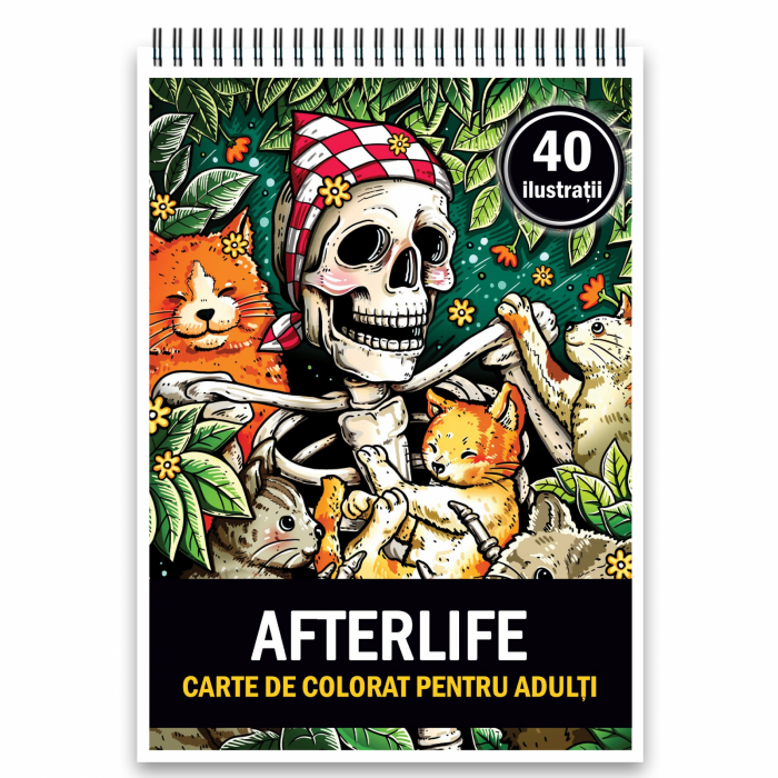 Carte de colorat, 40 de ilustratii, Afterlife, 86 pagini [1]
