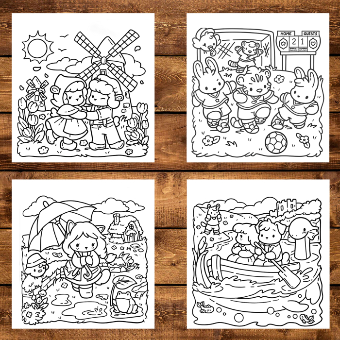 Carte de colorat, 40 de ilustratii Cozy Europe, 86 pagini [3]